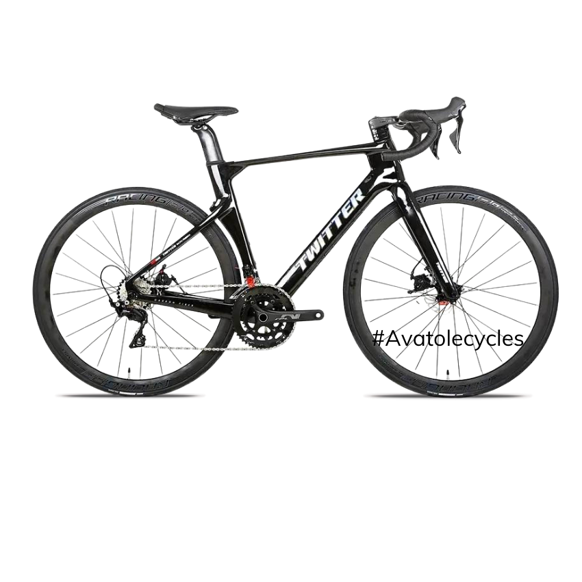 Xe đạp đua 2022 Twitter R10 Carbon Shimano 105 R7000 màu trắng đen