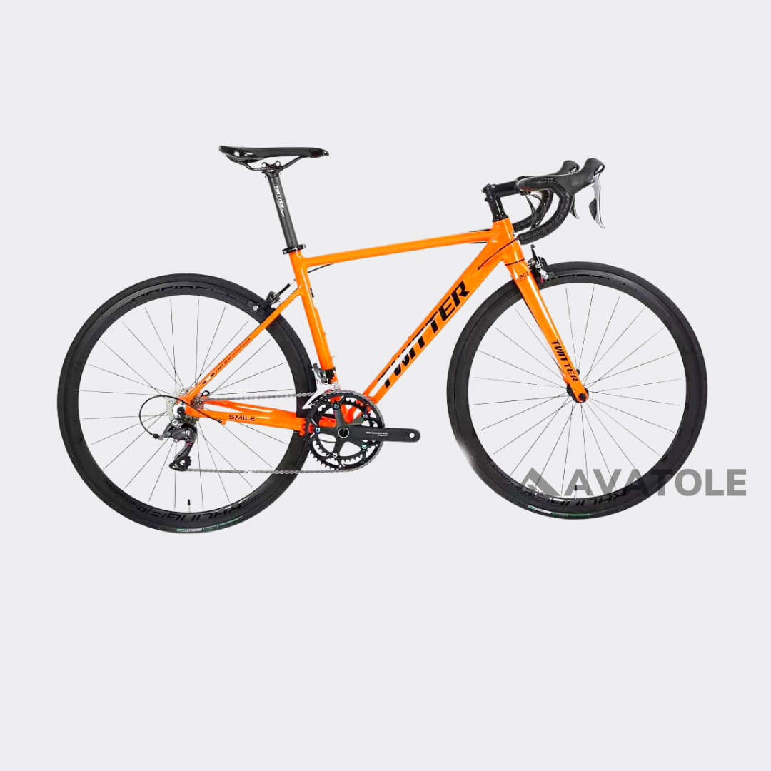 Xe đạp đua Twitter Smile màu đen cam