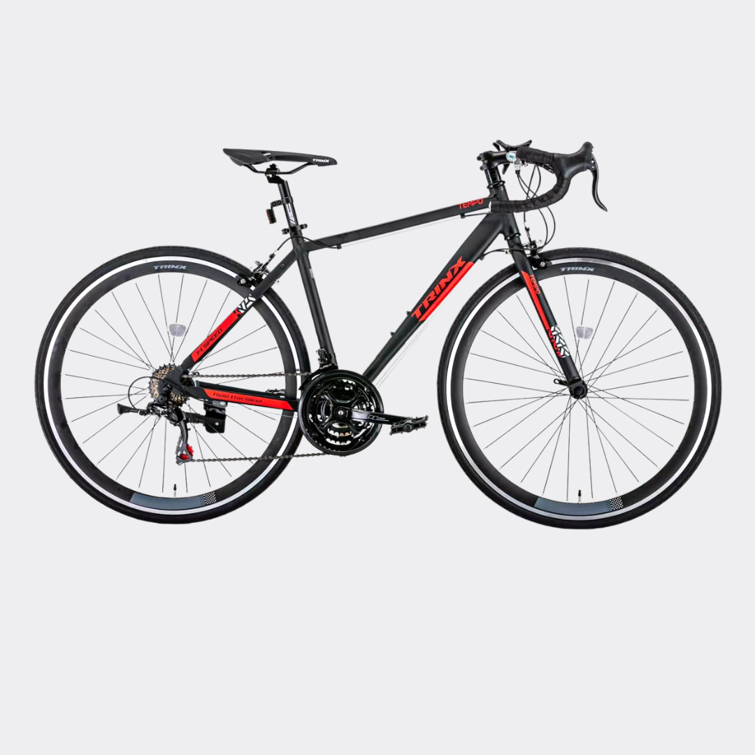 Xe đạp đua TrinX Tempo 1.0 màu đỏ đen