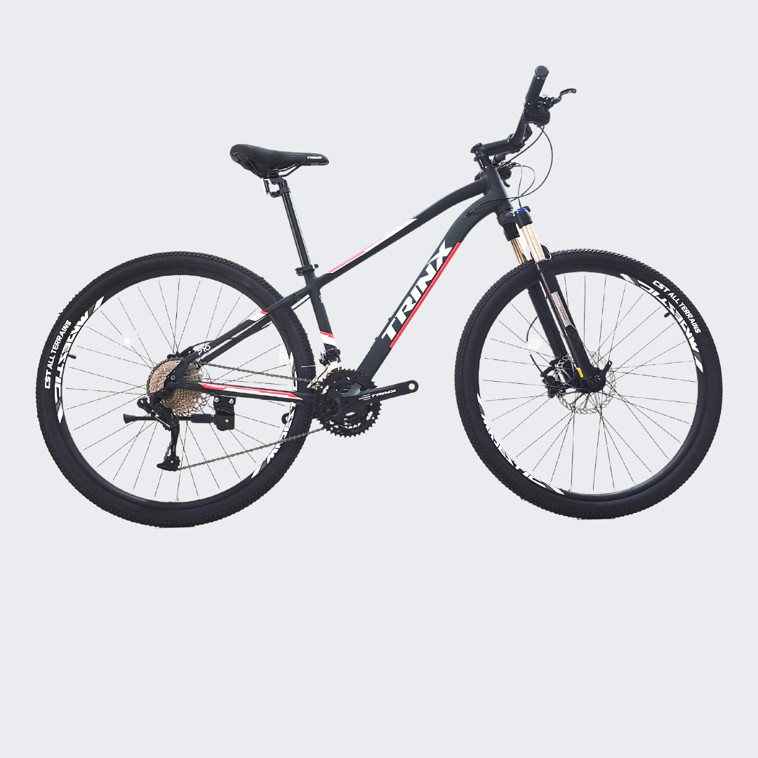 Xe đạp địa hình TRINX M1000 PRO 2022 màu trắng đỏ đen (mờ)