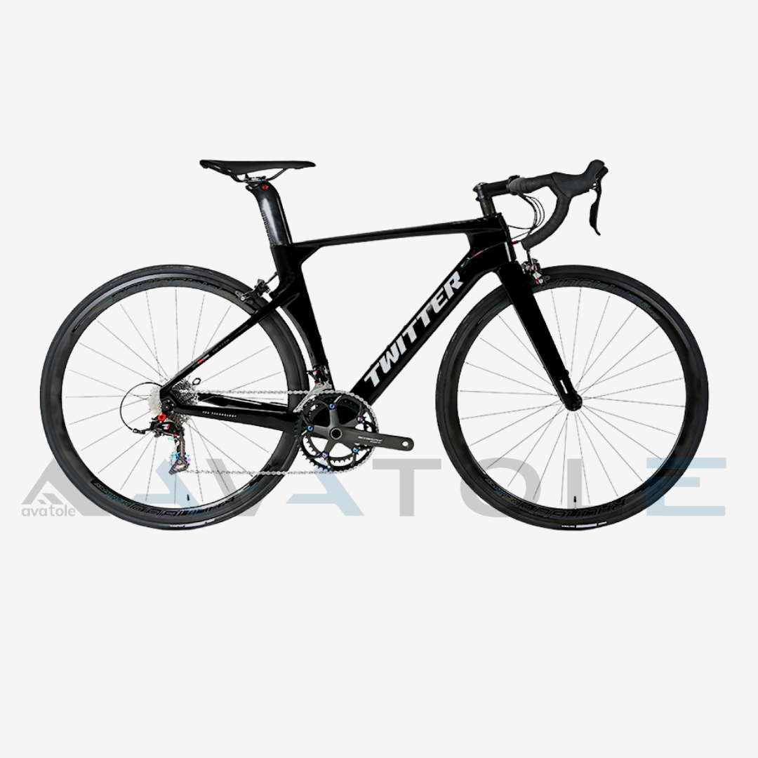Xe đạp đua Twitter R10 Carbon Retrospec 22S màu trắng đen
