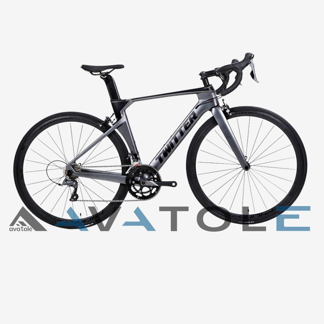 Xe đạp đua 2022 Twitter R5 Carbon Shimano Sora R3000 màu đen xám