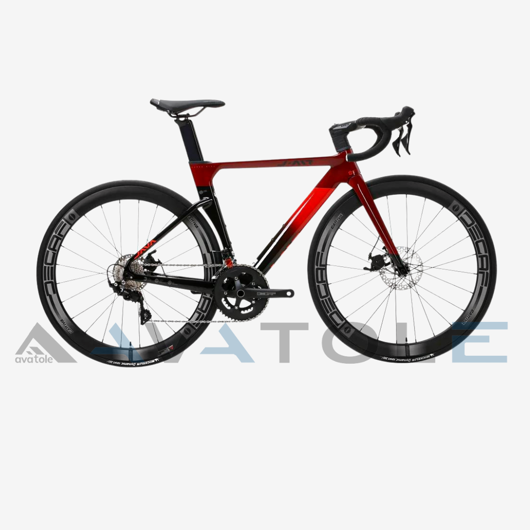 Xe đạp đua Java Jair Fuoco Carbon Disc Shimano 105 R7000 màu đỏ đen