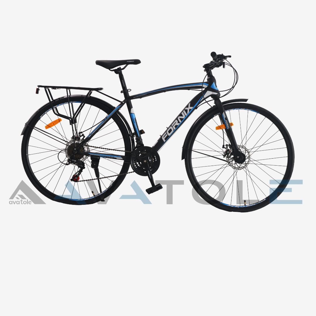 Xe đạp touring Fornix FR307 màu trắng xanh dương đen