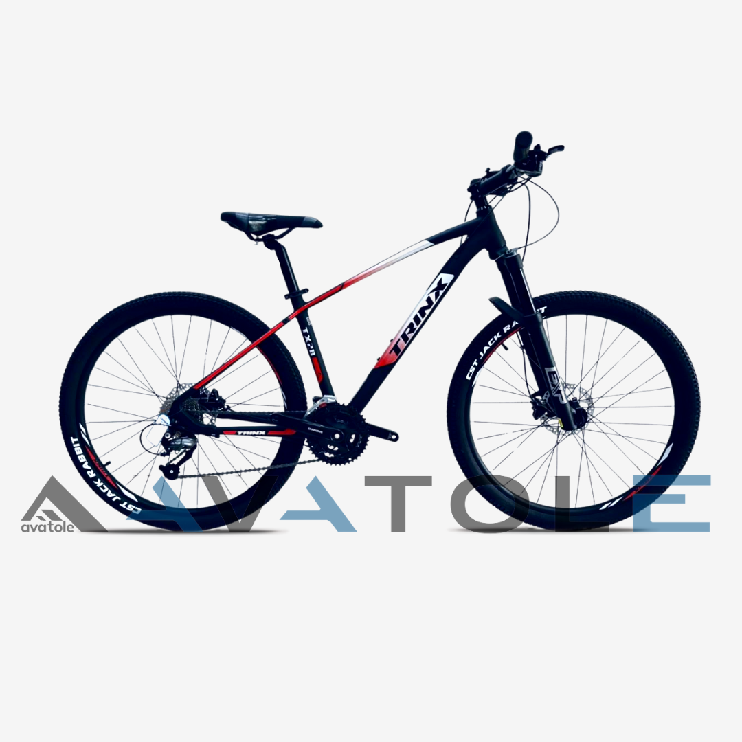 Xe đạp địa hình TRINX TX28 màu trắng đỏ đen