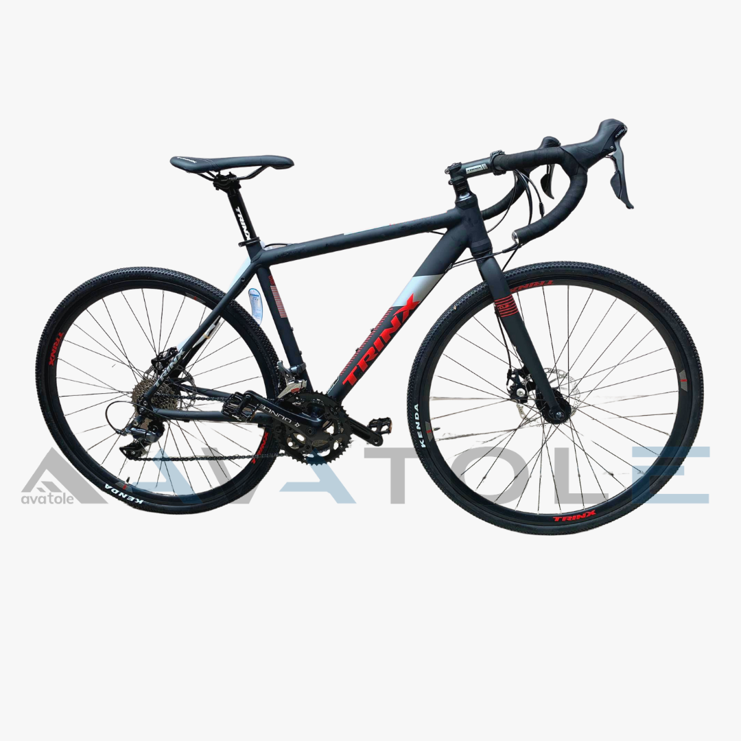 Xe đạp đua TrinX Climber 1.1 màu trắng đỏ