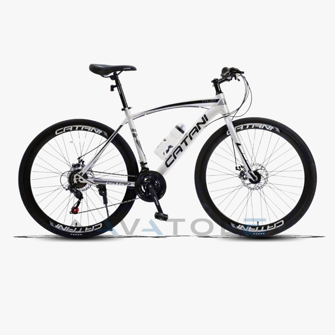 Xe đạp đường trường Catani 700c TR3.0 màu đen trắng