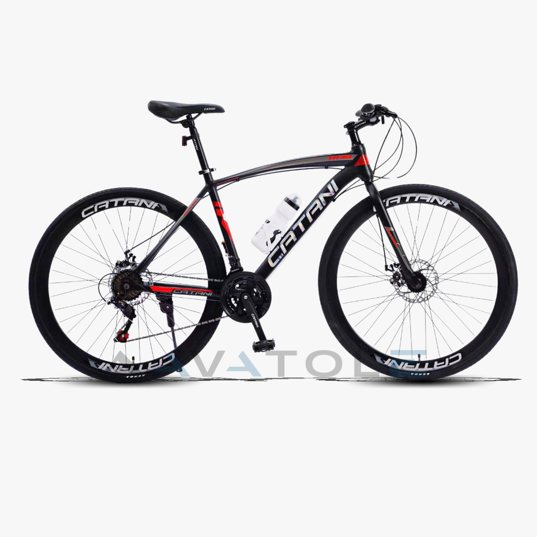 Xe đạp đường trường Catani 700c TR3.0 màu trắng đỏ đen