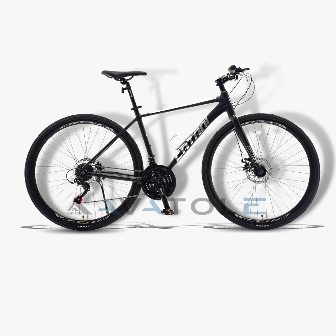 Xe đạp touring Catani 2.1 màu trắng đen