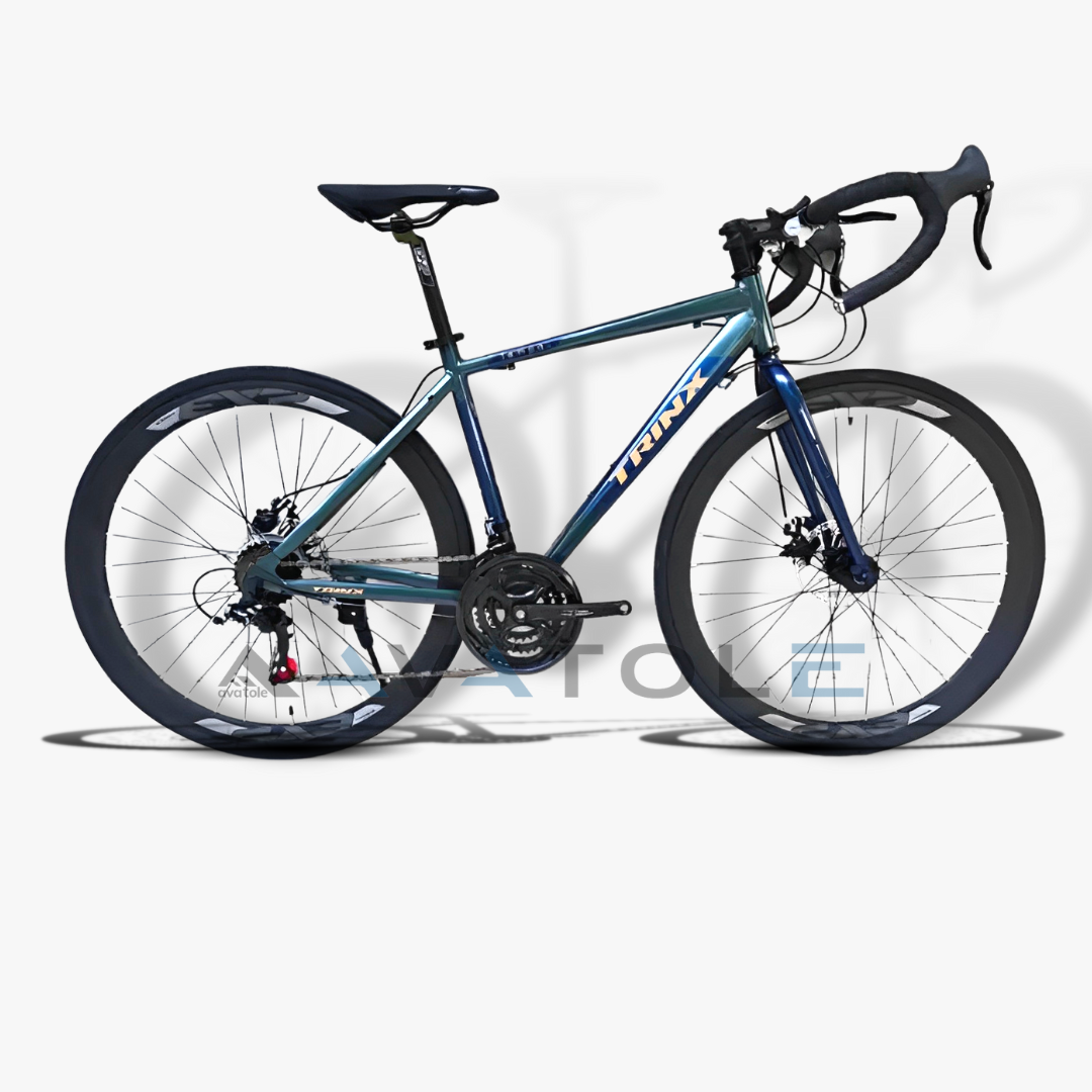 Xe đạp đua 2023 TrinX Tempo 1.1 màu xanh dương bóng