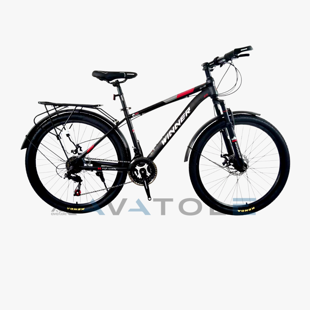 Xe đạp địa hình Winner G026 màu trắng đỏ đen