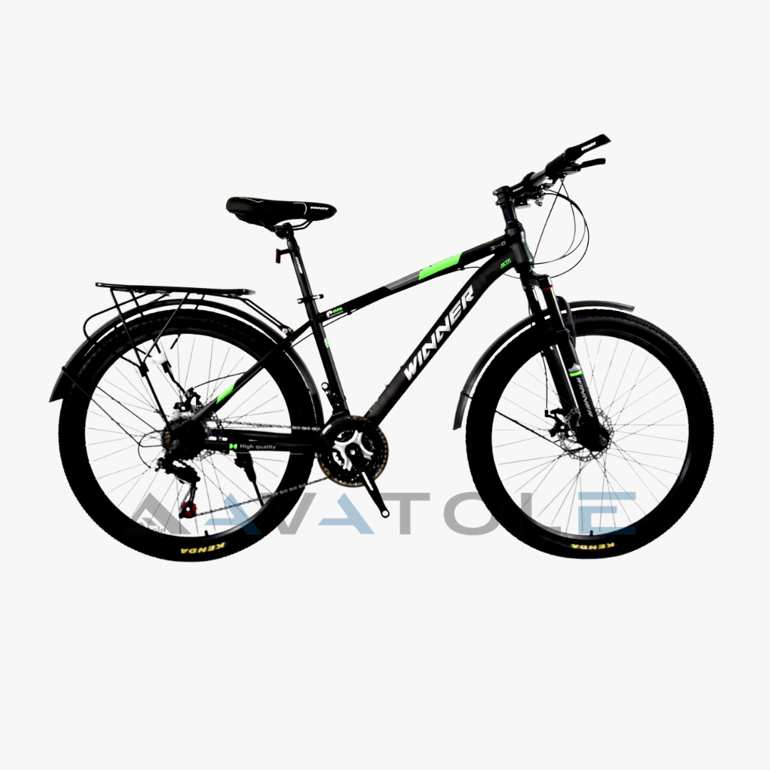 Xe đạp địa hình Winner G026 màu trắng xanh lá đen