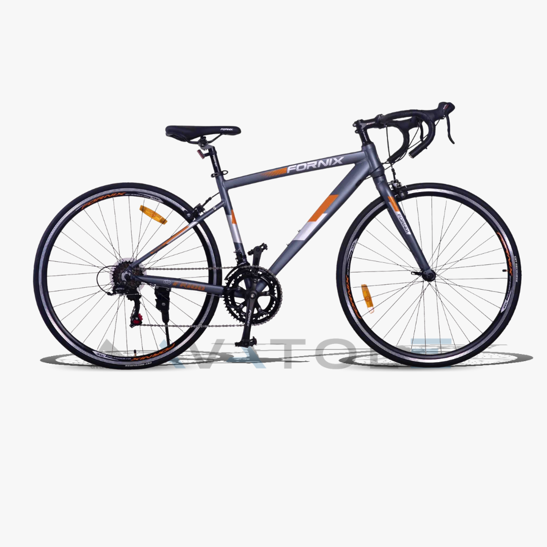 Xe đạp đua 2023 Fornix FR100 màu cam xanh xi măng