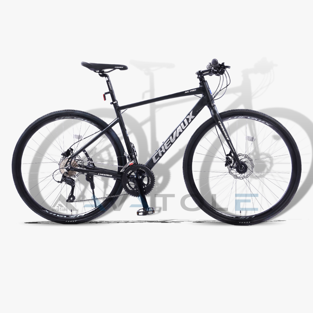 Xe đạp touring Chevaux AK Pro màu bạc đen