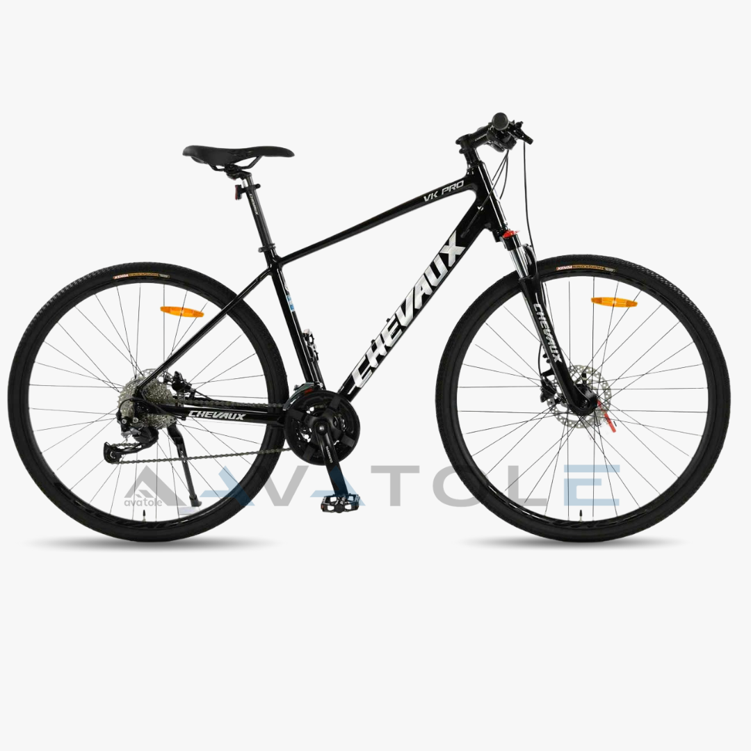 Xe đạp hybrid Chevaux VK Pro màu trắng đen