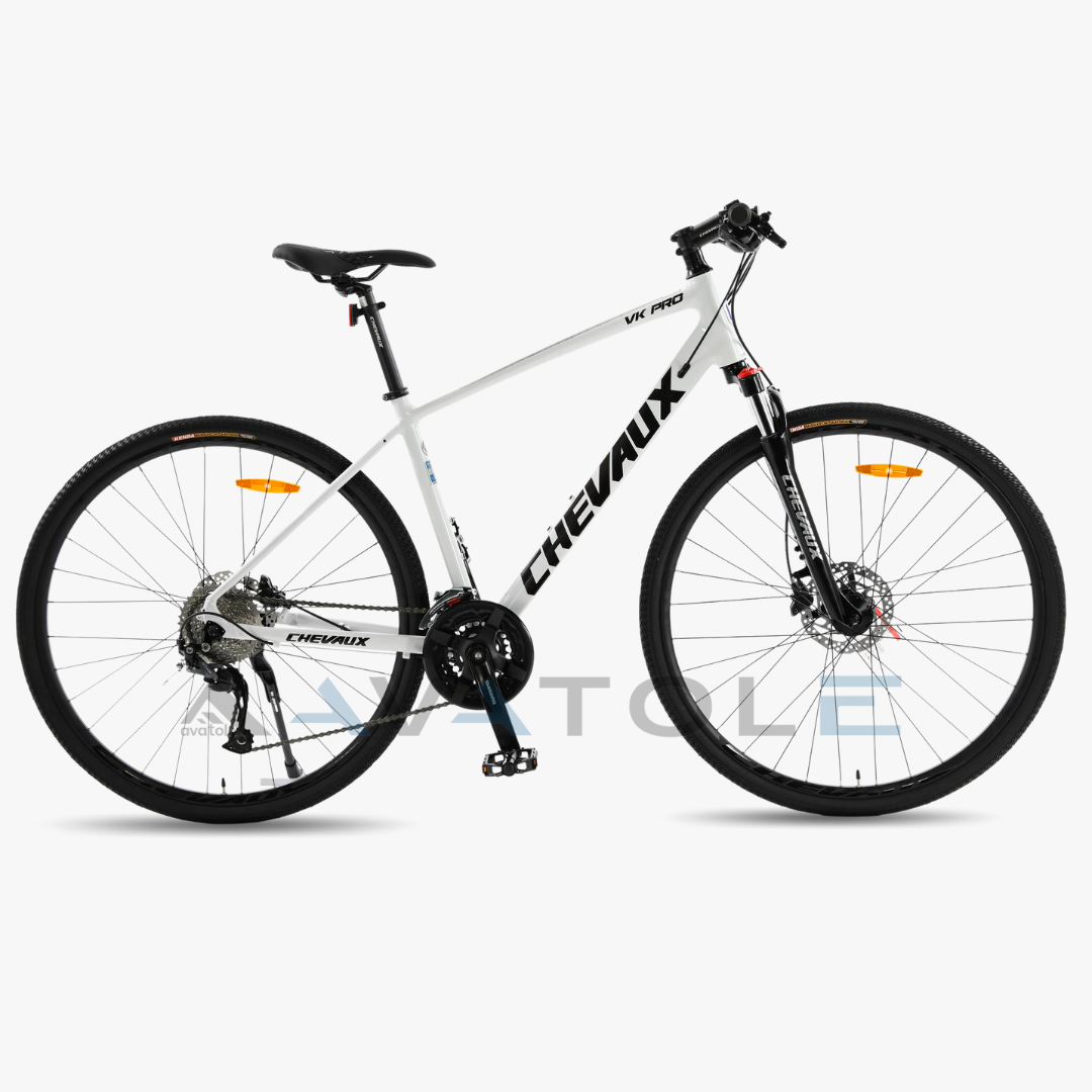 Xe đạp hybrid Chevaux VK Pro màu đen trắng