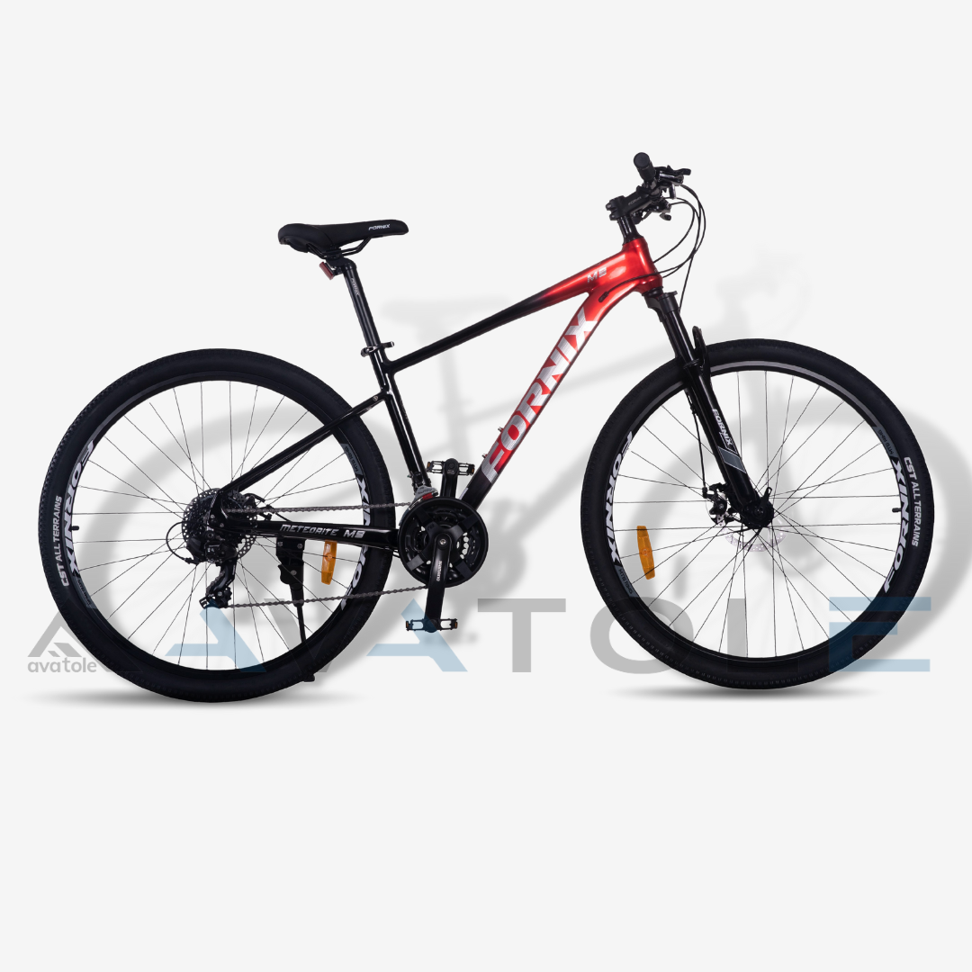 Xe đạp địa hình 2023 Fornix M9 màu bạc đỏ đen