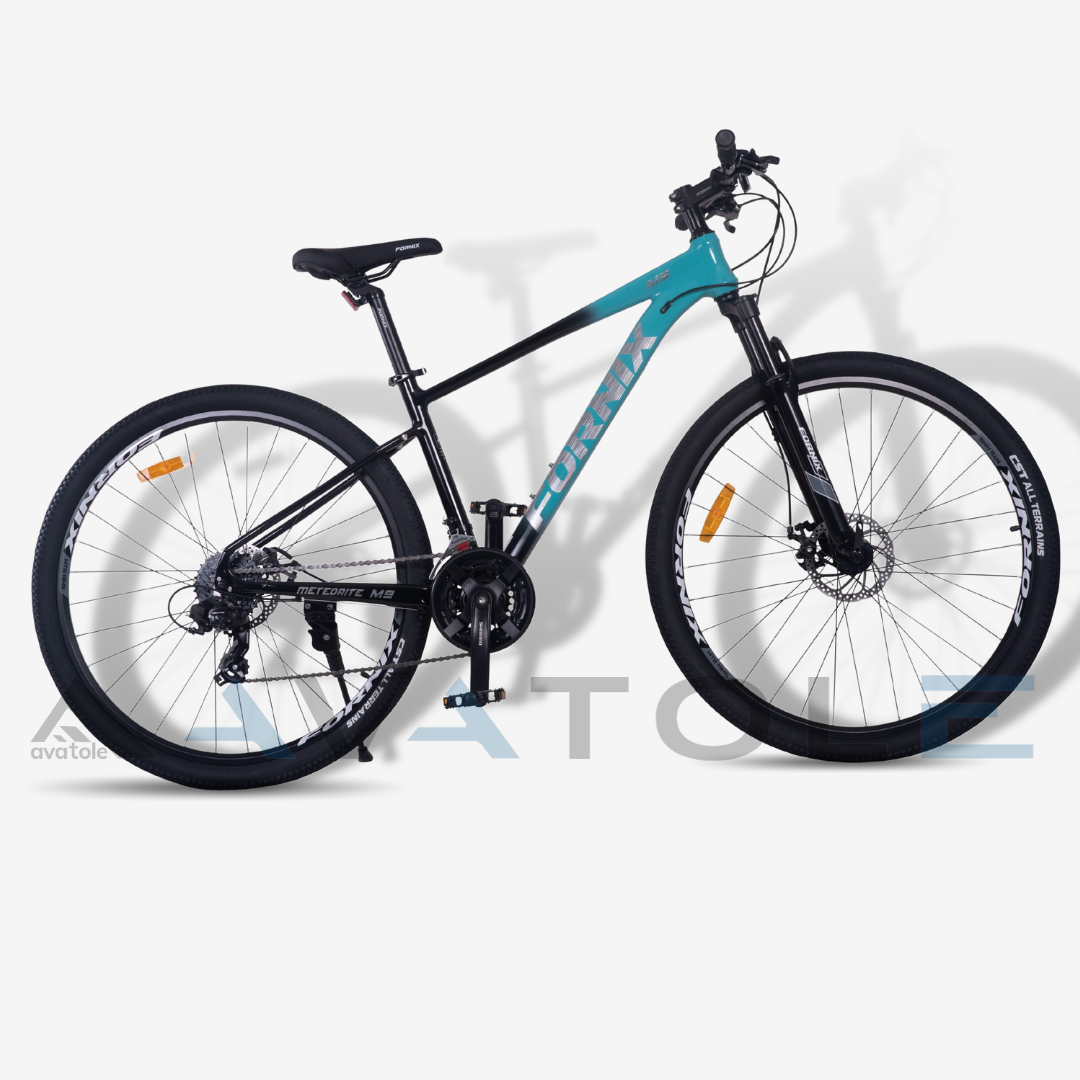 Xe đạp địa hình 2023 Fornix M9 màu bạc xanh ngọc đen