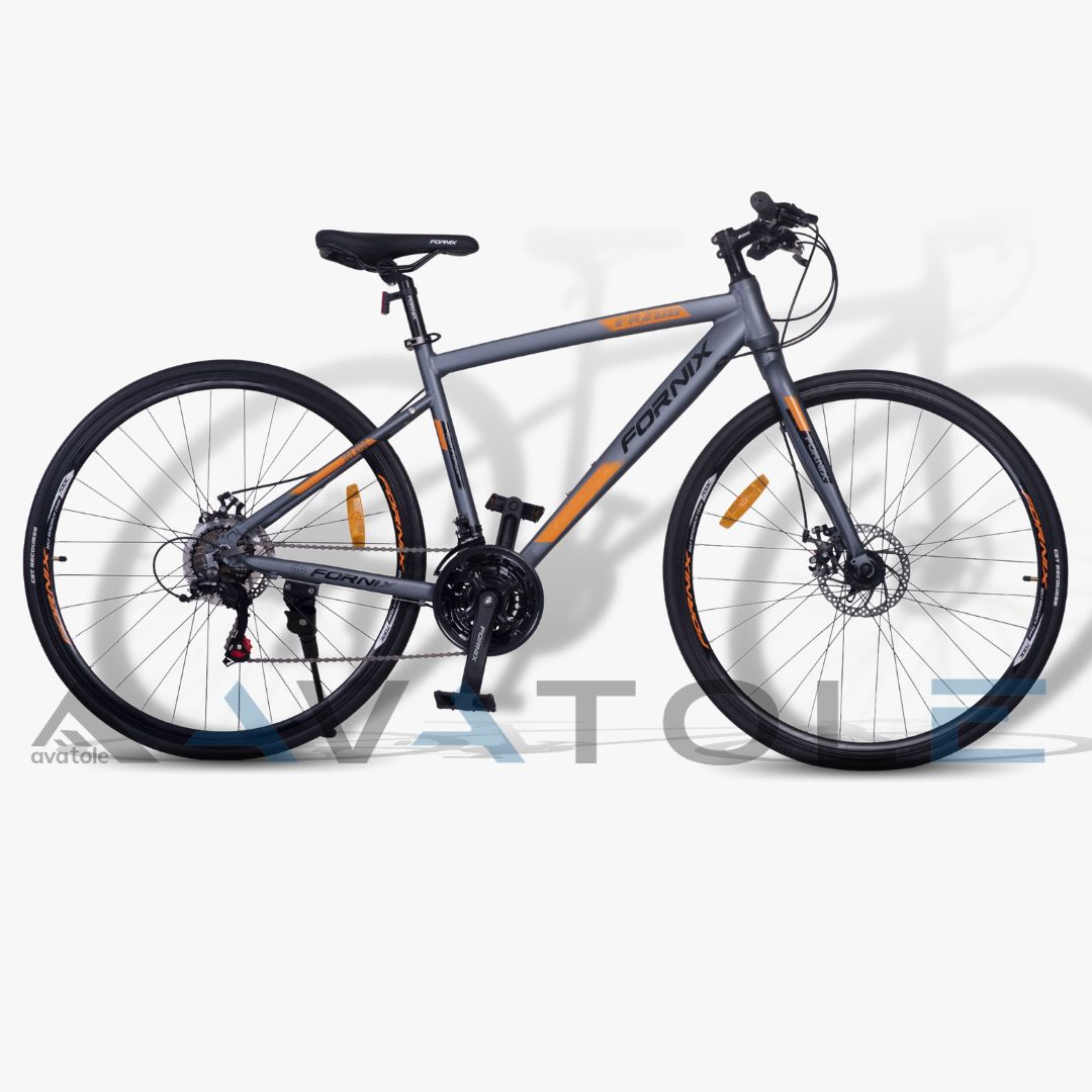Xe đạp đường phố 2023 Fornix FR200 màu đen cam ghi