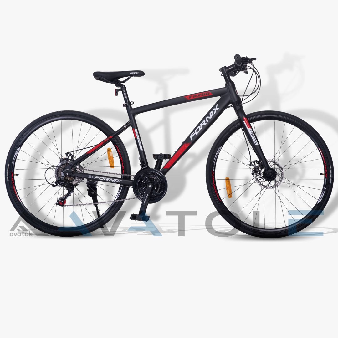 Xe đạp đường phố 2023 Fornix FR200 màu trắng đỏ đen