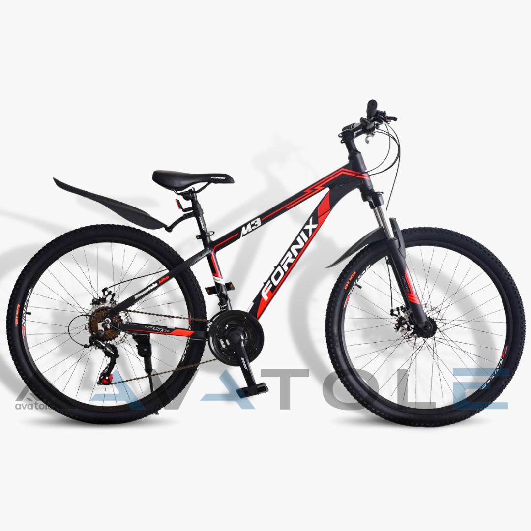Xe đạp địa hình Fornix M3 màu trắng đỏ đen
