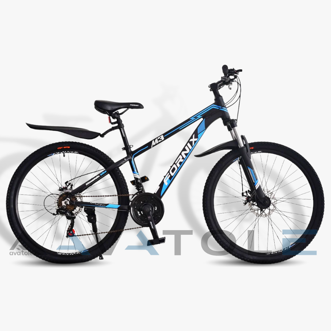 Xe đạp địa hình Fornix M3 màu trắng xanh dương đen
