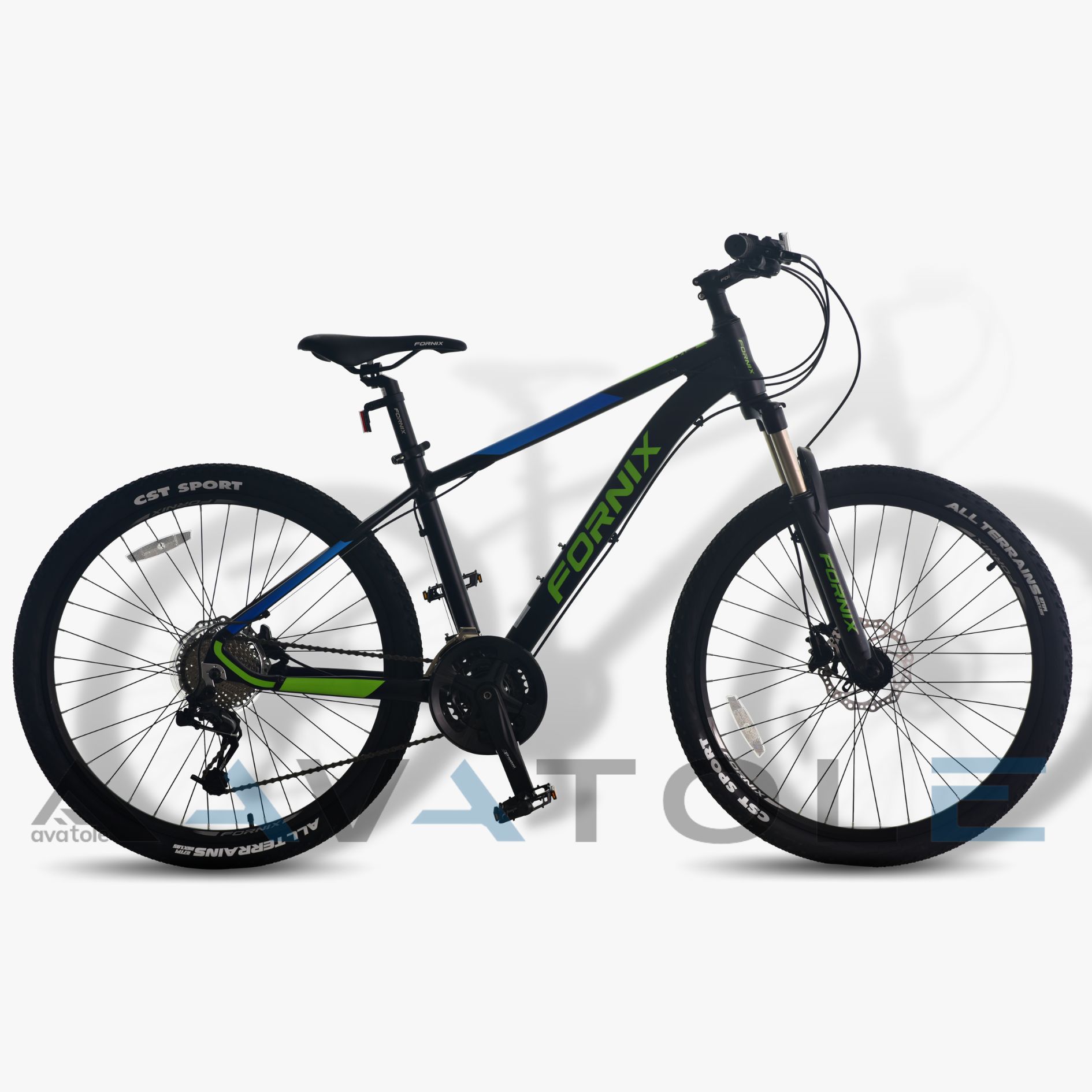 Xe đạp địa hình Fornix M5 màu xanh lá xanh dương đen