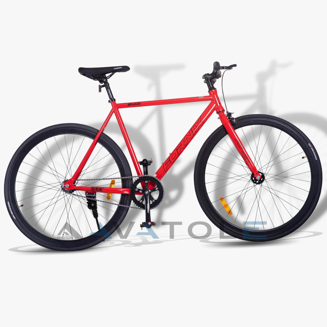 Xe đạp Fixed Gear 2023 Fornix BF200 màu đỏ