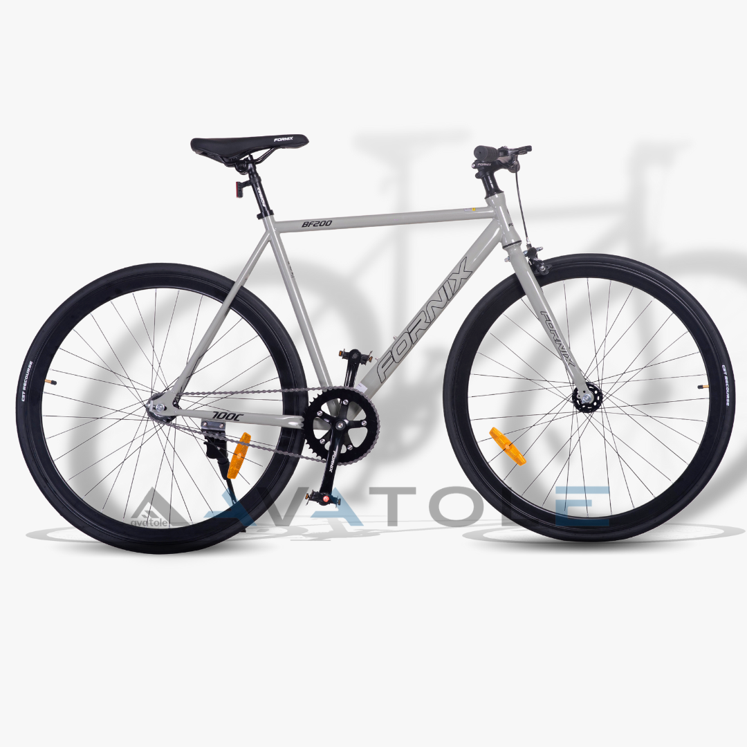 Xe đạp Fixed Gear 2023 Fornix BF200 màu xám
