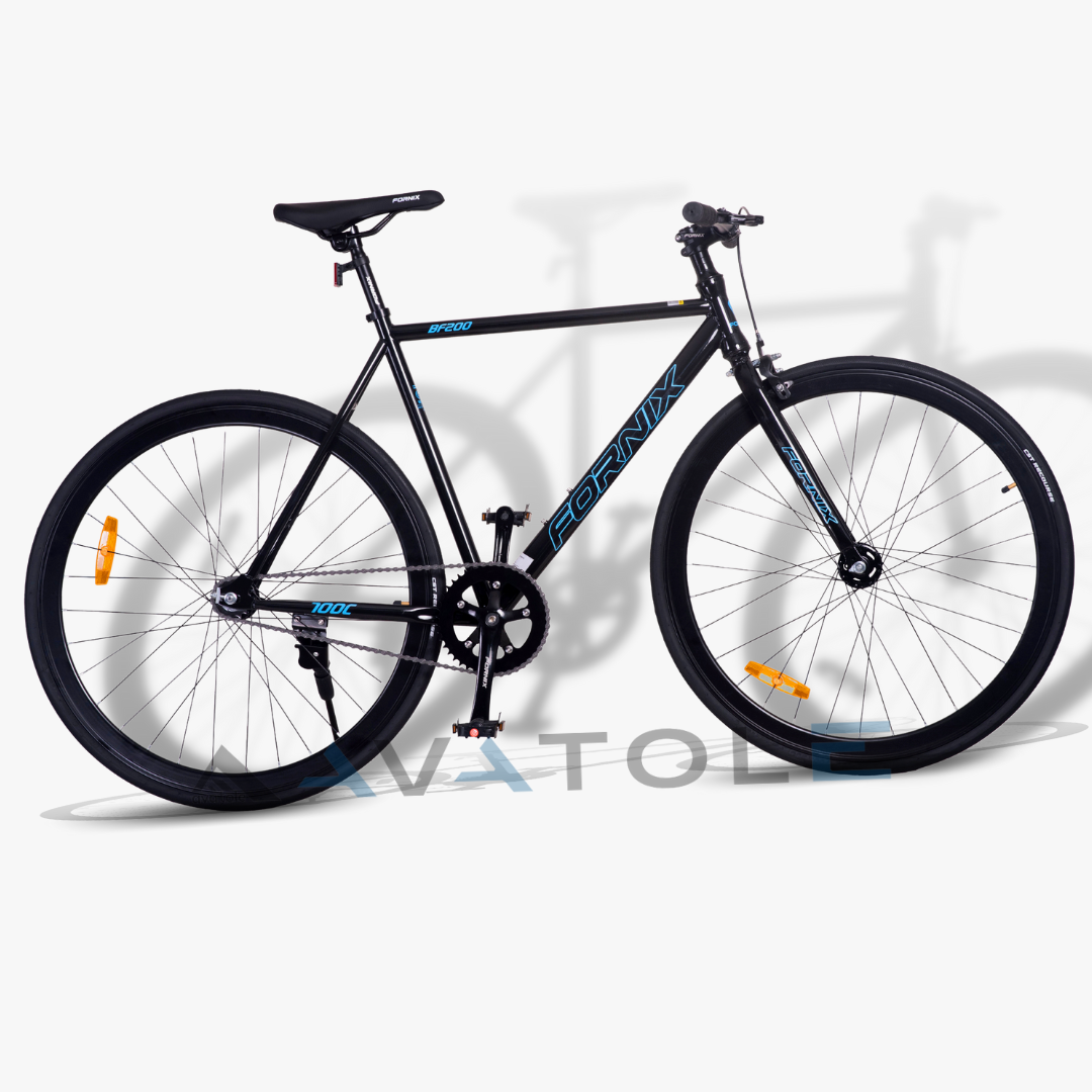 Xe đạp Fixed Gear 2023 Fornix BF200 màu xanh dương đen