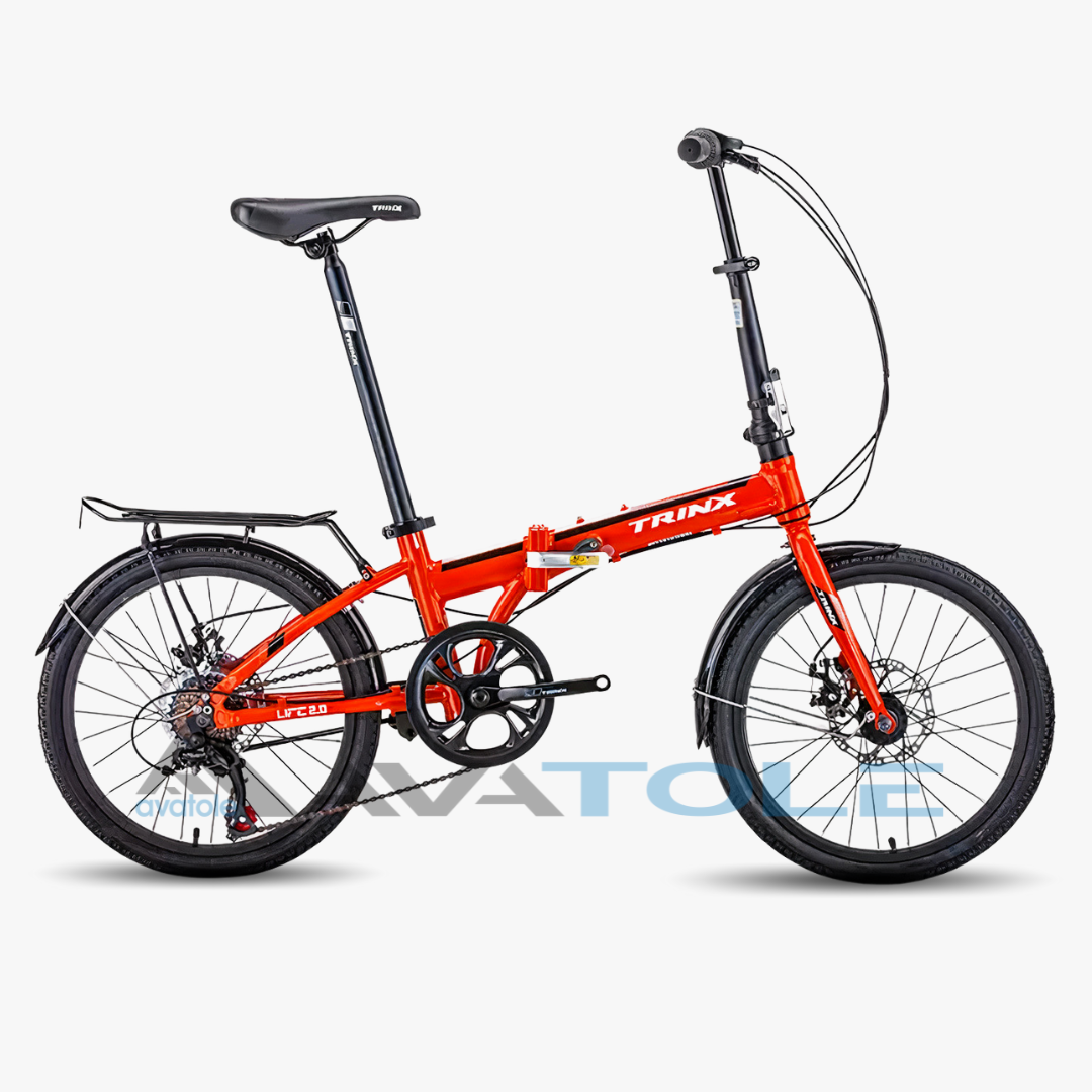 Xe đạp gấp TrinX Life 2.0 màu đen cam