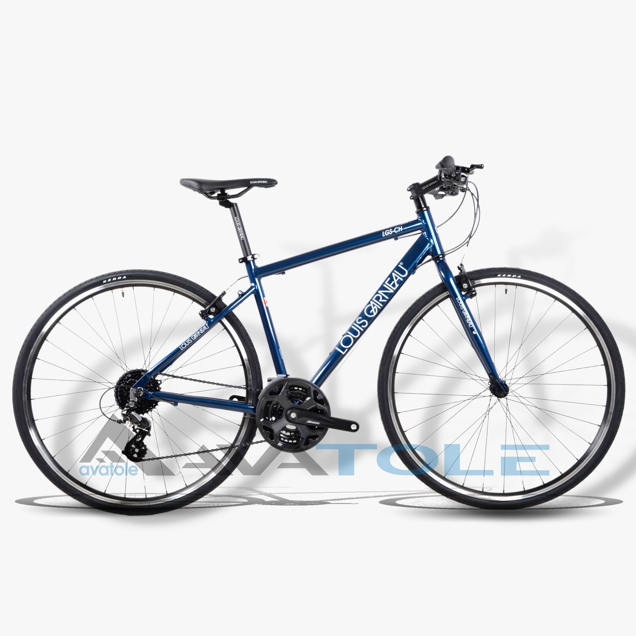 Xe đạp đường trường Louis Garneau Lgs-Ch màu trắng xanh dương