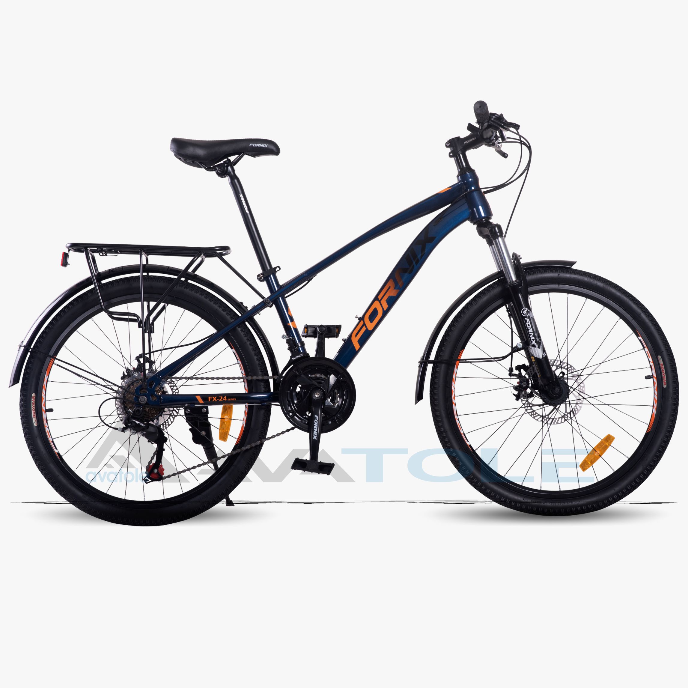 Xe đạp địa hình 2024 Fornix FX24 màu cam đen xanh dương