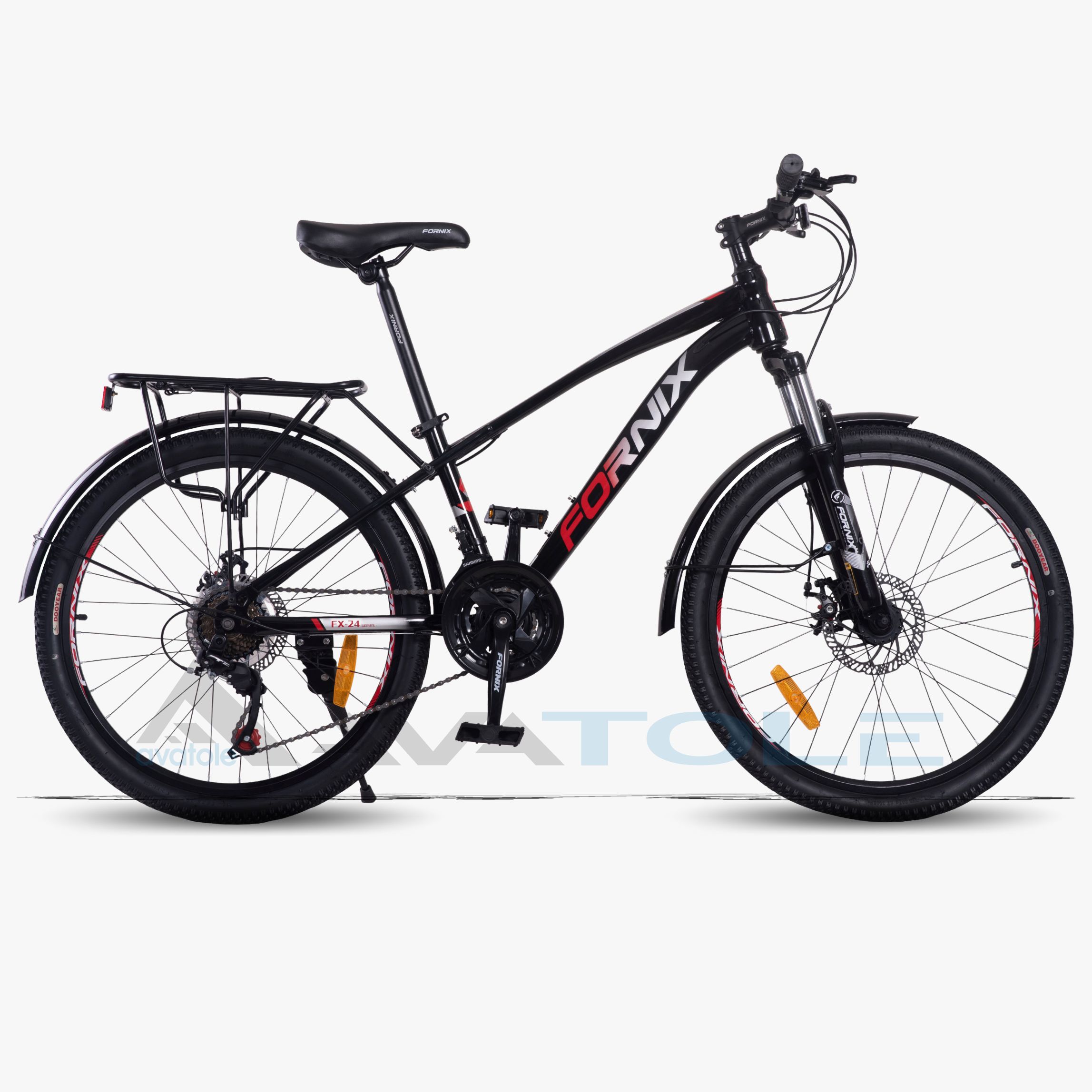 Xe đạp địa hình 2024 Fornix FX24 màu đỏ trắng đen