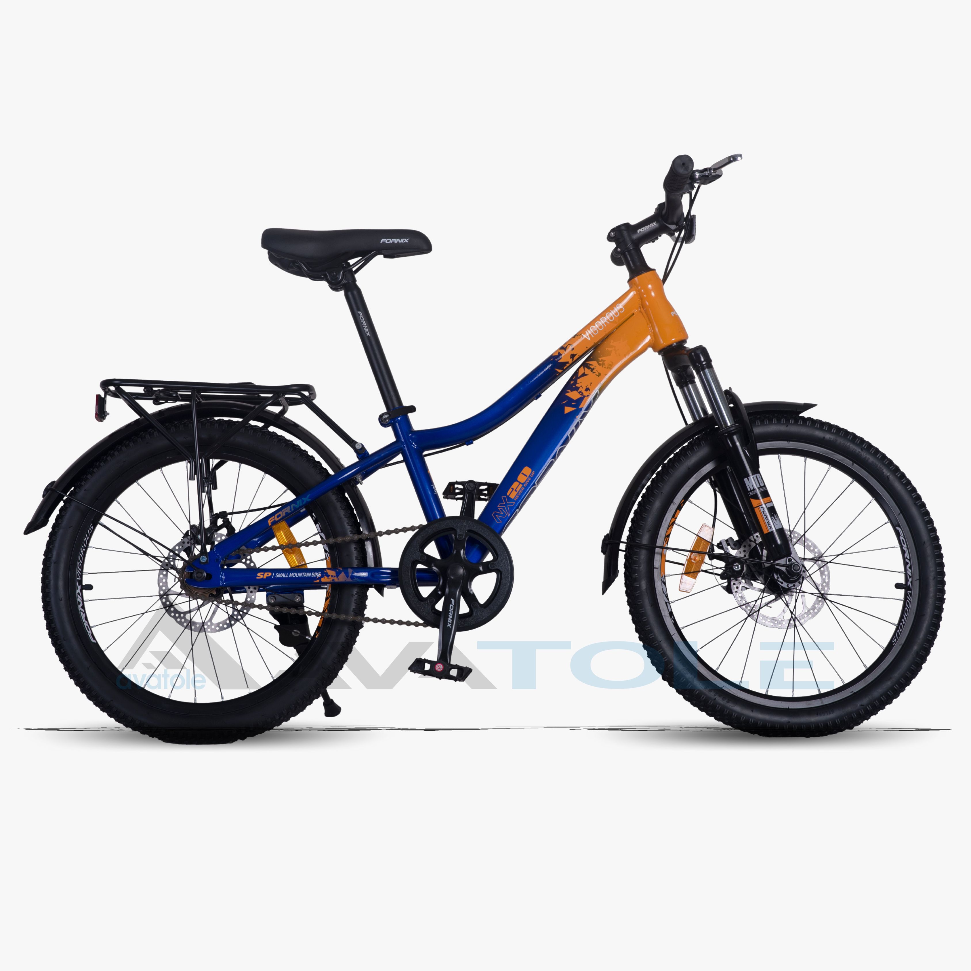Xe đạp trẻ em 2024 Fornix NX20 Plus màu cam xanh dương