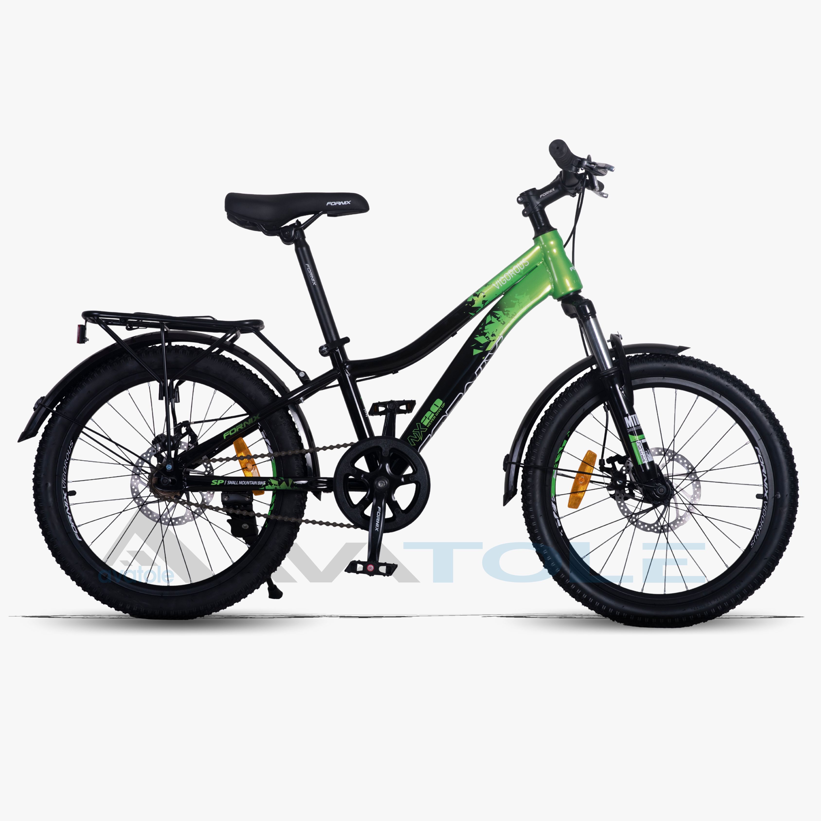 Xe đạp trẻ em 2024 Fornix NX20 Plus màu xanh lá đen