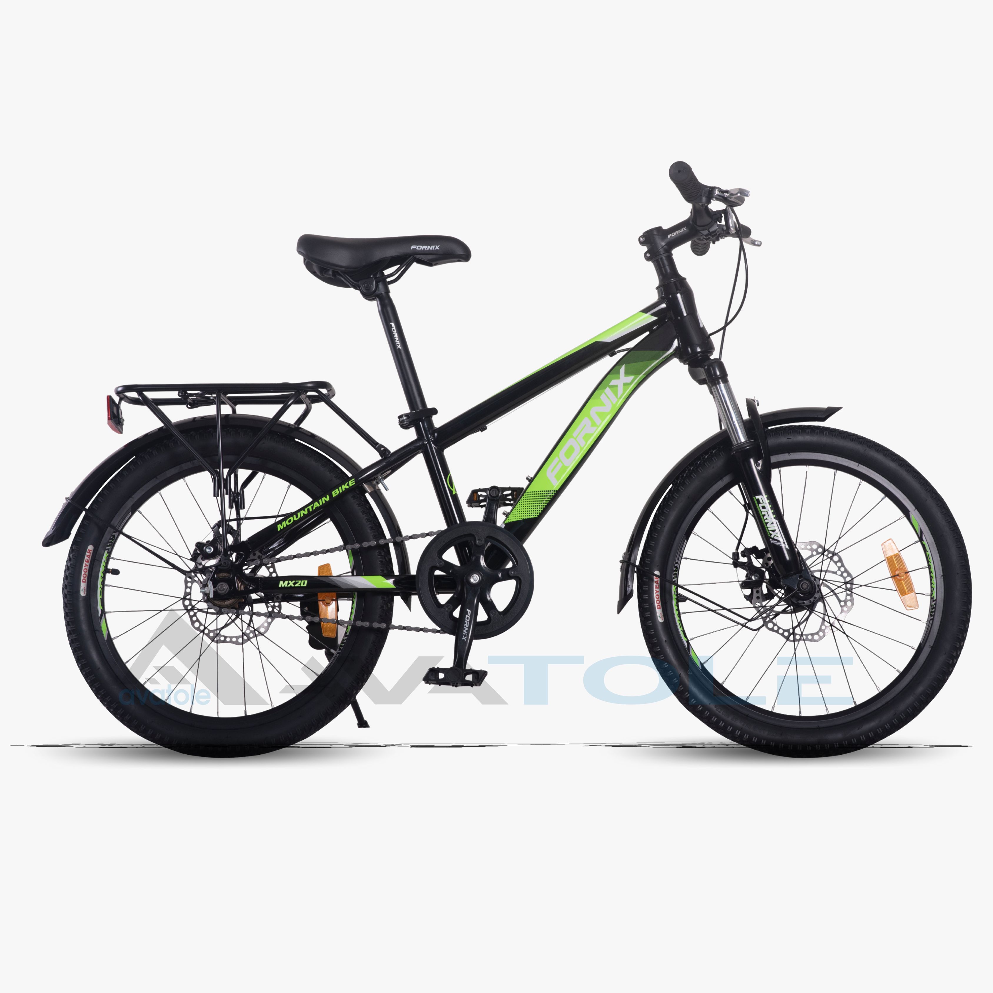 Xe đạp trẻ em 2024 Fornix MX20 màu trắng xanh lá đen