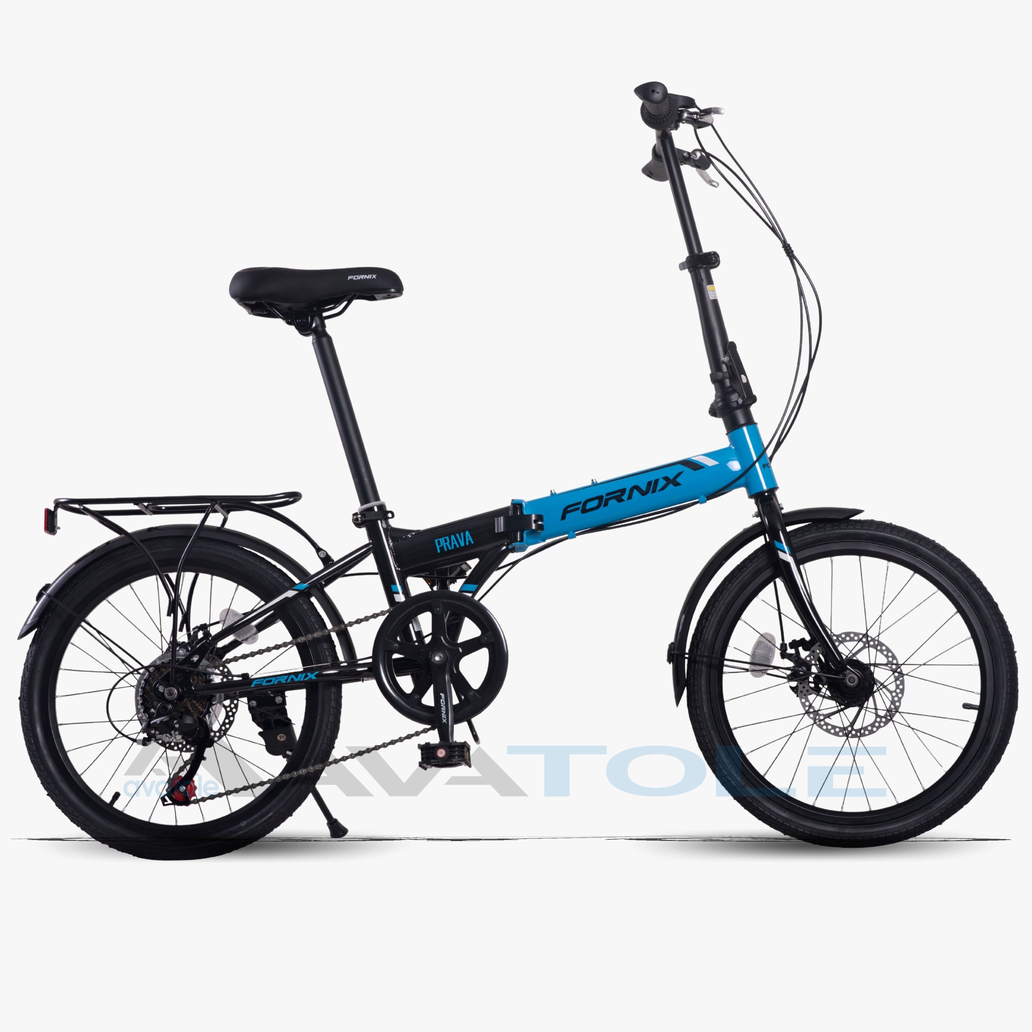 Xe đạp gấp 2023 Fornix Prava New màu xanh dương đen