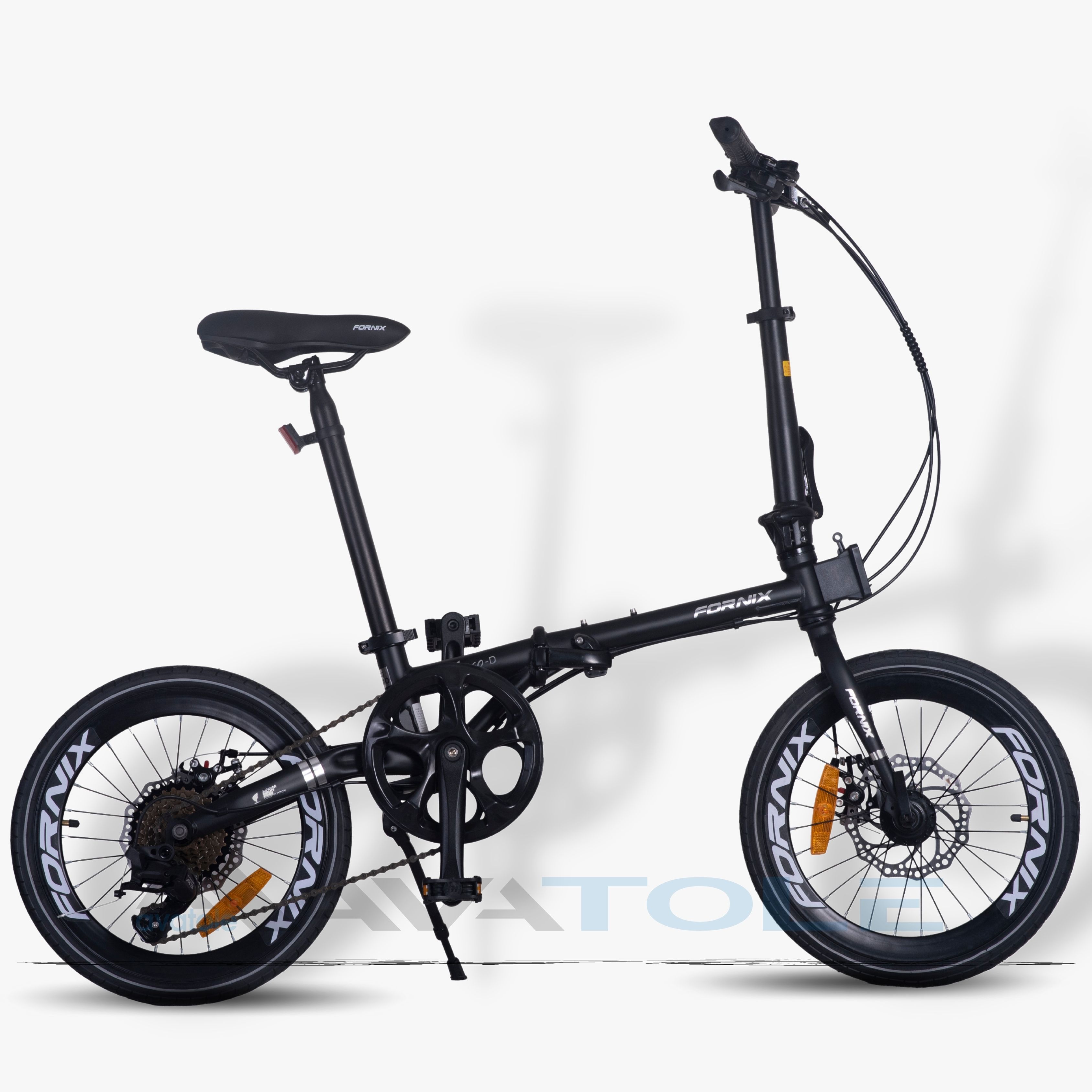 Xe đạp gấp Fornix F160 màu đen
