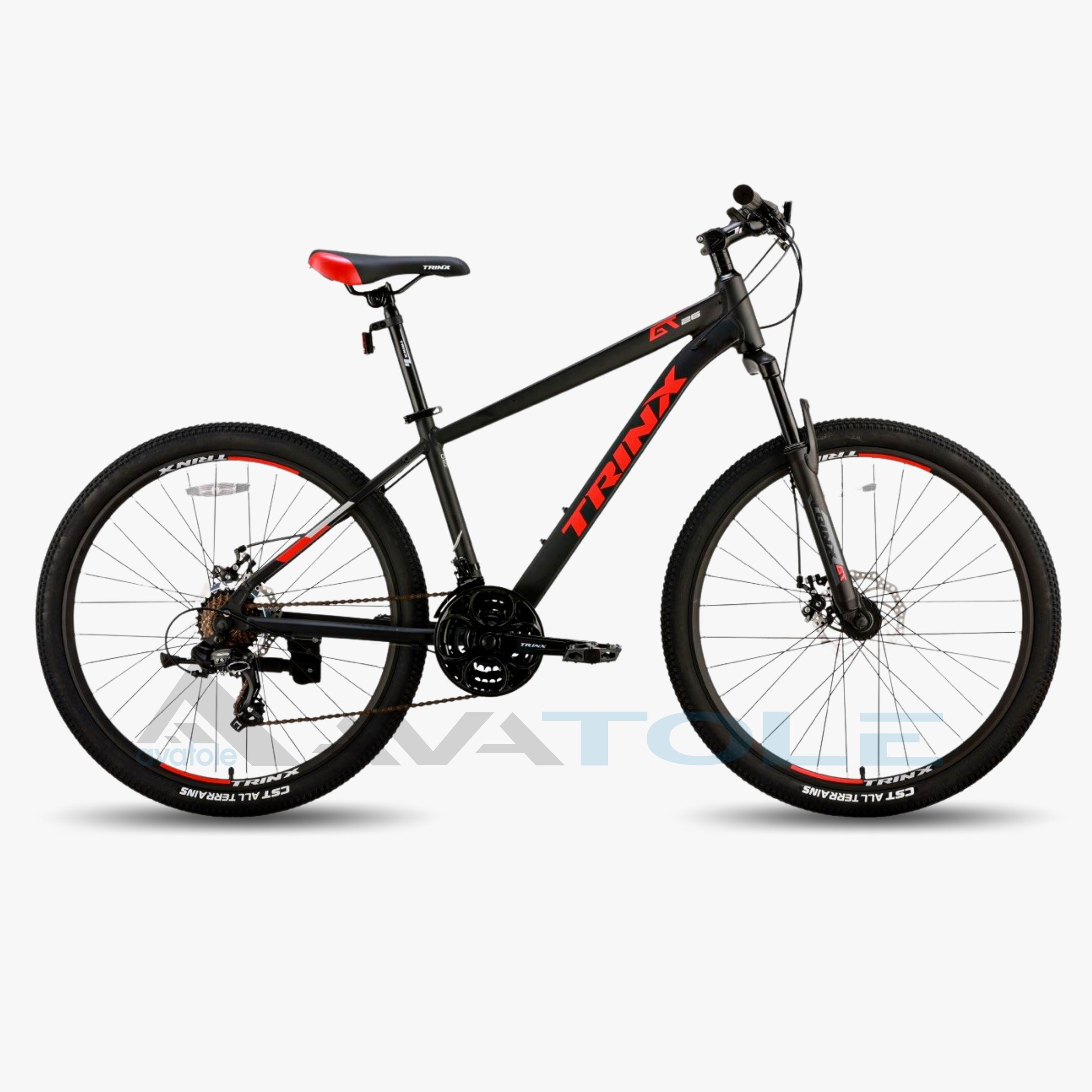 Xe đạp địa hình 2024 TrinX GT màu đỏ đen