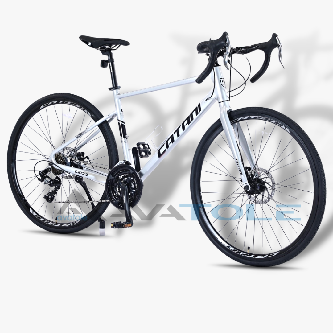 Xe đạp đua Catani CAT 2.2 màu đen bạc
