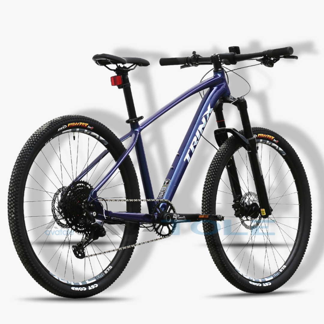 Xe đạp địa hình TrinX X9 Elite màu trắng xanh dương tím