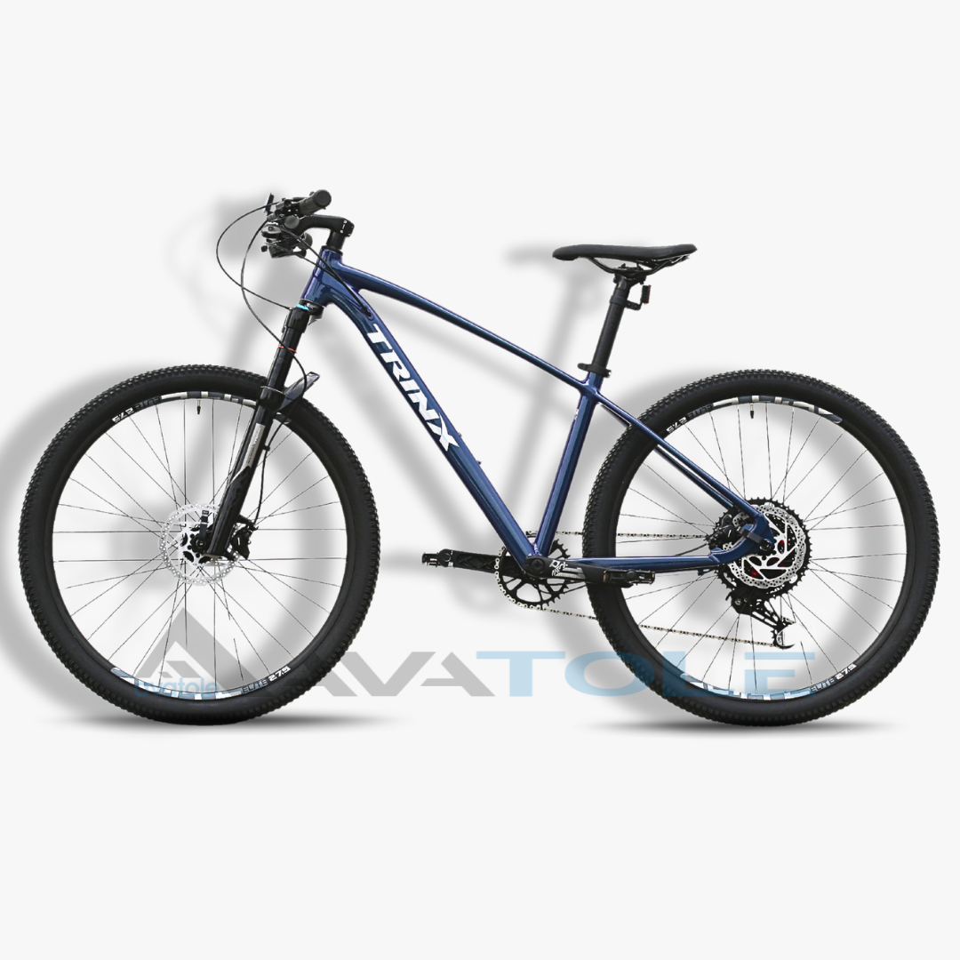 Xe đạp địa hình TrinX X9 Elite màu trắng xanh dương tím