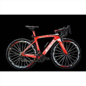 Xe đạp đua Sava Carbon Pro 6.0 màu trắng đỏ