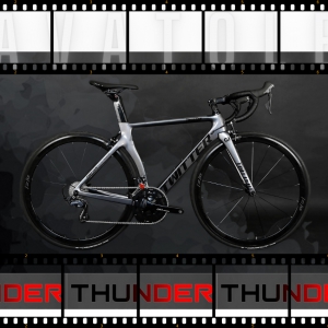 Xe đạp đua Twitter Thunder C Plus R2000 màu đen bạc