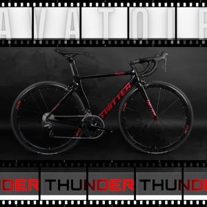 Xe đạp đua Twitter Thunder C Plus R2000 màu đỏ đen