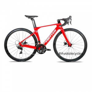 Xe đạp đua 2022 Twitter R10 Carbon Shimano 105 R7000 màu trắng đỏ