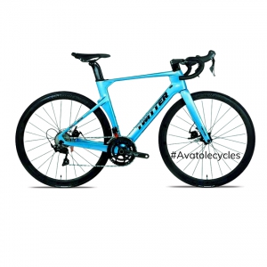 Xe đạp đua 2022 Twitter R10 Carbon Shimano 105 R7000 màu đen xanh dương