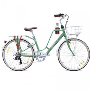 Xe đạp nữ Momentum 2021 Ineed Latte 26 màu xanh lá