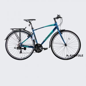 Xe đạp touring TrinX Free 1.4 2023 màu đen xanh ngọc